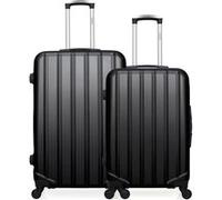 hero - lot de 2 - valise grand format et valise weekend himalaya - noir noir G