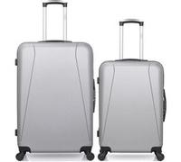 hero - lot de 2 - valise grand format et valise weekend lanzarote - gris gris G
