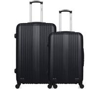 - lot de 2 valises grand format et weekend abs lipari - noir