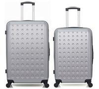 hero - lot de 2 - valise grand format et valise weekend taurus - gris gris G