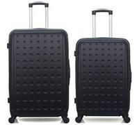 hero - lot de 2 - valise grand format et valise weekend taurus - noir noir G