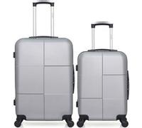 hero - lot de 2 - valise weekend et valise cabine coronado - gris gris G