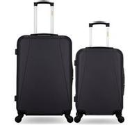 hero - lot de 2 - valise weekend et valise cabine lanzarote - noir noir G