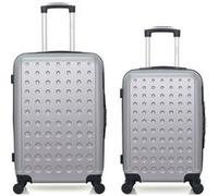 HERO - Lot de 2 - Valise weekend et valise cabine TAURUS gris G