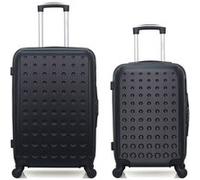 hero - lot de 2 - valise weekend et valise cabine taurus - noir noir G