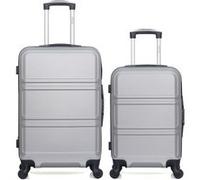 hero - lot de 2 - valise weekend et valise cabine utah - gris gris G