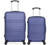 hero - lot de 2 - valise weekend et valise cabine utah - marine marine G