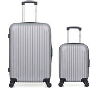 hero - lot de 2 - valise weekend et valise cabine xxs carpates - gris gris G
