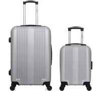 hero - lot de 2 - valise weekend et valise cabine xxs lipari - gris gris G