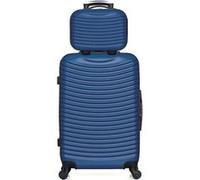 hero - lot de 2 valises weekend et vanity abs etna - marine marine