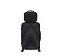 - lot de 2 valises weekend et vanity abs etna - noir