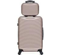 hero - lot de 2 - valise weekend et vanity etna - rose dore rose dore G