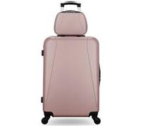 hero - lot de 2 - valise weekend et vanity lanzarote - rose dore rose dore G