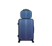 hero - lot de 2 valises weekend et vanity abs lipari - marine marine