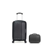 HERO - LOT DE 2 - Valises cabine et vanity VESUVIO NOIR