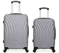 hero - lot de 2 valises weekend et cabine lagos - gris gris G