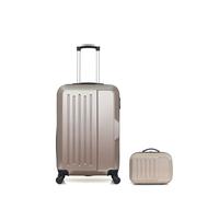 HERO - LOT DE 2 - Valises weekend et vanity VESUVIO BEIGE