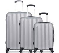 hero - lot de 3 - valise grand format, valise weekend et valise cabine carpates - gris gris G