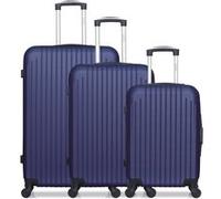 hero - lot de 3 - valise grand format, valise weekend et valise cabine carpates - marine marine G