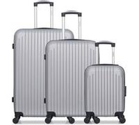 hero - lot de 3 - valise grand format, valise weekend et valise cabine xxs carpates - gris gris G