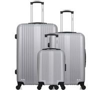 hero - lot de 3 - valise grand format, valise weekend et valise cabine xxs lipari - gris gris G