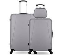 hero - lot de 3 - valise grand format, valise weekend et vanity lanzarote - gris gris G