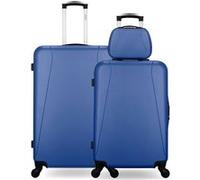 hero - lot de 3 - valise grand format, valise weekend et vanity lanzarote - marine marine