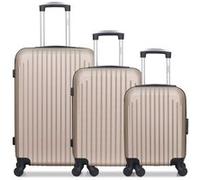 hero - lot de 3 - valise weekend, valise cabine et valise cabine xxs carpates - beige beige G