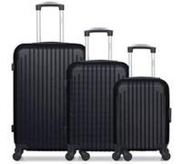 hero - lot de 3 - valise weekend, valise cabine et valise cabine xxs carpates - noir noir G