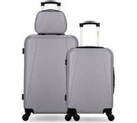 Lot de 3 - Valise weekend, valise cabine et vanity LANZAROTE - gris - HERO