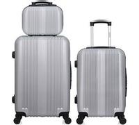 hero - lot de 3 - valise weekend, valise cabine et vanity lipari - gris gris G