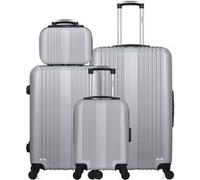 hero - lot de 4 - valise grand format, valise weekend, valise cabine xxs et vanity lipari - gris gris G