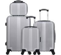 hero - lot de 4 - valise weekend, valise cabine, valise cabine xxs et vanity lipari - gris gris G