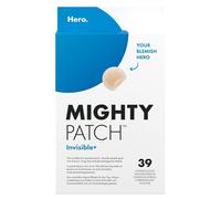 Hero Cosmetics Mighty Patch Invisible+ - Patch Bouton Jour - Invisible & Discret - Résultats en 6H - Technologie Hydrocolloïde - Absorbe les Impuretés & Réduit les Boutons - Format 39 Patchs