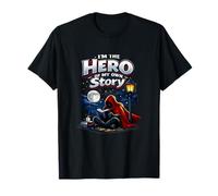 Hero of My Own Story Livre Lover Night Reading Art T-Shirt
