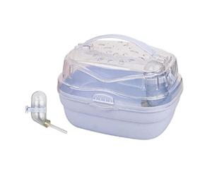 hero-s Caisse de transport pour hamster, cage portable, cage de transport pour petits animaux, avec bouteille d'eau, sac de transport pour cochon d'inde