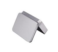 hero-s Petite boîte de rangement en métal argenté pour organisateur de caisse de monnaie Bonbons boîtes rectangulaires vides avec fermeture à glissière en métal petites boîtes de rangement dans