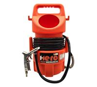 HERO Sableuse à air comprimé 10 l - Sableuse mobile - Réservoir avec pistolet de sablage - Pression de travail : 8,2 bar - Pistolet de jet pour enlever la rouille, les taches et la peinture