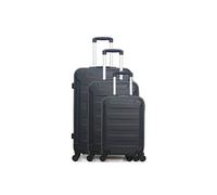 hero - set de 3 abs elbe-a 70 cm 4 roues - noir