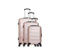 hero - set de 3 abs elbe-a 70 cm 4 roues - rose dore