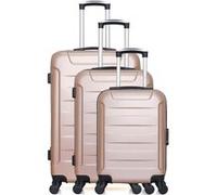 hero - set de 3 abs elbe-a 70 cm 4 roues - rose dore rose dore G