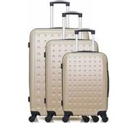Set de 3 valises - HERO - TAURUS - 4 roues - Beige