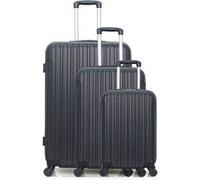 hero - set de 3 valises alpes 75 cm 4 roues - noir noir G