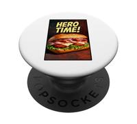 Hero Time Sub Amateur de sandwichs PopSockets PopGrip Adhésif