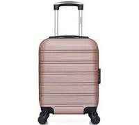 - valise cabine xxs abs renoso 46 cm 4 roues - rose dore