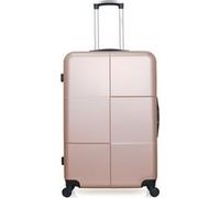 - valise grand format abs coronado 75 cm 4 roues - rose dore