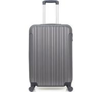 hero - valise weekend abs alpes 65 cm 4 roues - gris fonce gris fonce