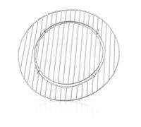 HeRo24 Grille de cuisson en acier inoxydable - Diamètre : 44,5 cm - Avec ouverture centrale de 30 cm - Compatible avec les grilles en fonte et les barbecues à poulet - Grille de cuisson robuste en