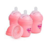 Herobility DC Double Anti-Colic Baby Bottles - 3-pack (Supergirl, 5 fl oz/140ml)
