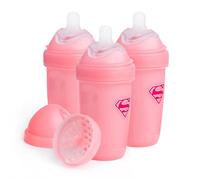 Herobility DC Double Anti-Colic Baby Bottles - 3-pack (Supergirl, 8.5 fl oz/240ml)